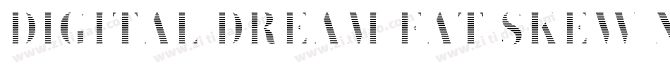 Digital dream Fat Skew Narrow字体转换